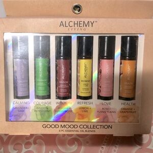 Alchemy Essential oils 6 pcs.Calming, Courage,Wisdom, Refresh, Love, and Health.